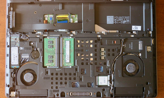 The inside of a computer Description automatically generated