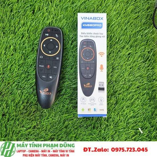 Khiển VINABOX KM680 Pro (Điều khiển bằng giọng nói + Air Mouse)