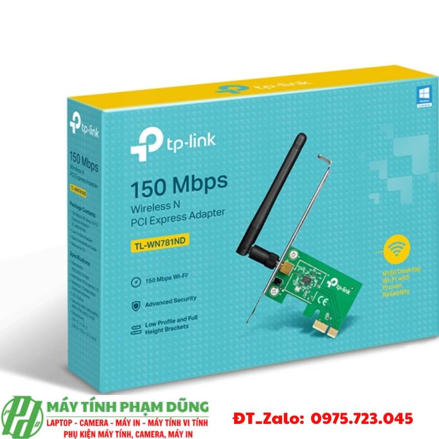 Card mạng không dây PCI Express TP-Link TL-WN781ND-V3